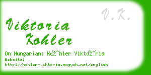 viktoria kohler business card